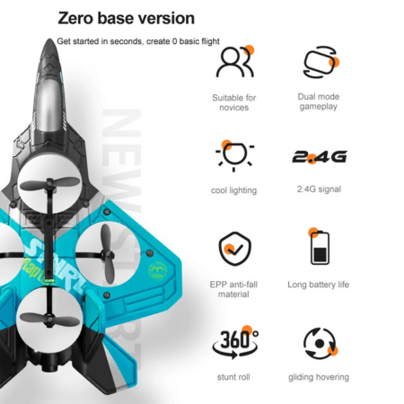 Fighter V17 Aero Jet Plane – EPP Foam RC Stunt Glider
