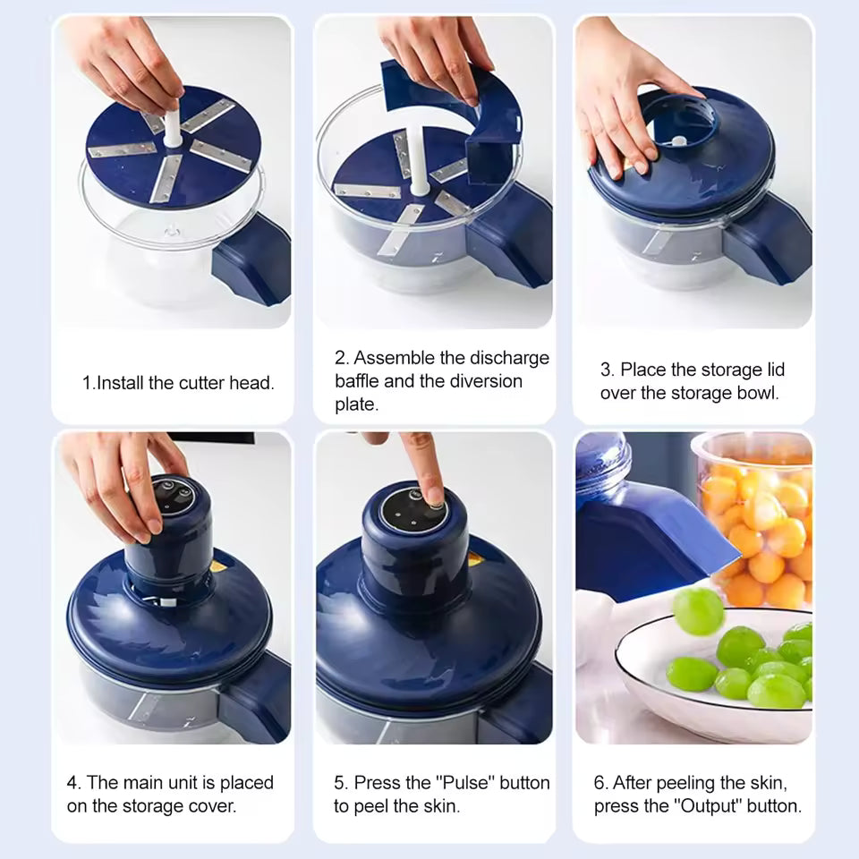 Wireless Portable Fruit Peeling Machine – USB Rechargeable