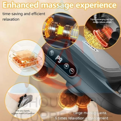 6-Head Deep Tissue Massage Gun – Ultimate Muscle Relief &amp; Recovery Tool