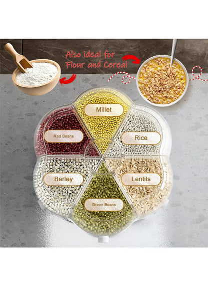 360° Rotating Cereal Dispenser – Smart Kitchen Storage Solution
