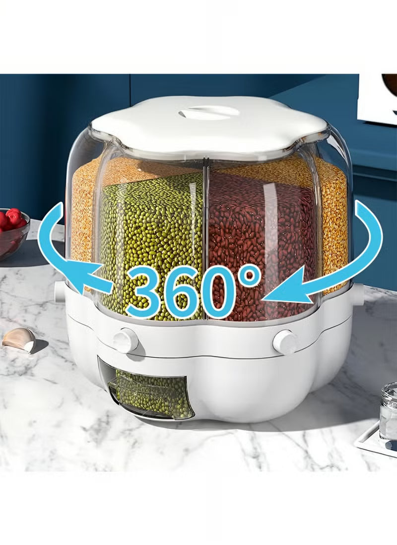360° Rotating Cereal Dispenser – Smart Kitchen Storage Solution