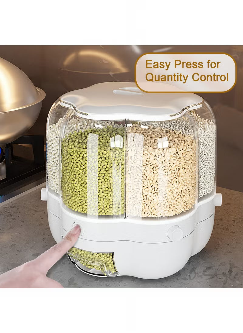 360° Rotating Cereal Dispenser – Smart Kitchen Storage Solution