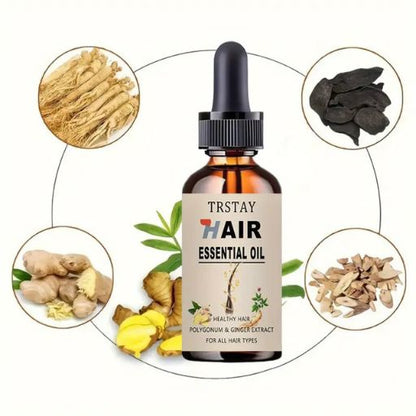 Luxurious Hair Care Essential Oil - Deep Moisturizing & Smoothing, Professional Formula with Hyaluronic Acid, Argan & Flaxseed Extracts for All Hair Types