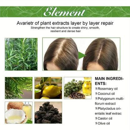 60ml Rosemary Mint Scalp And Hair Strengthening Oil, Hair Care Serum For All Hair Types, Healthy Hair Penetrates Root To Tip